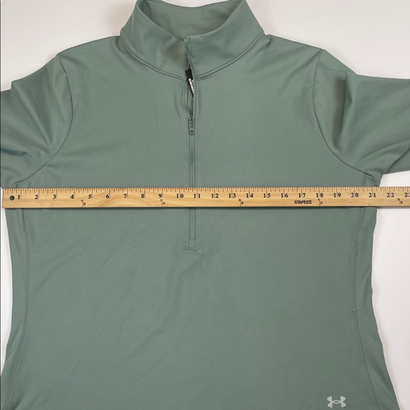 Under Armour Motion 1/2 Zip Fitted Long Sleeve Top XL Green NWT - Picture 5 of 7